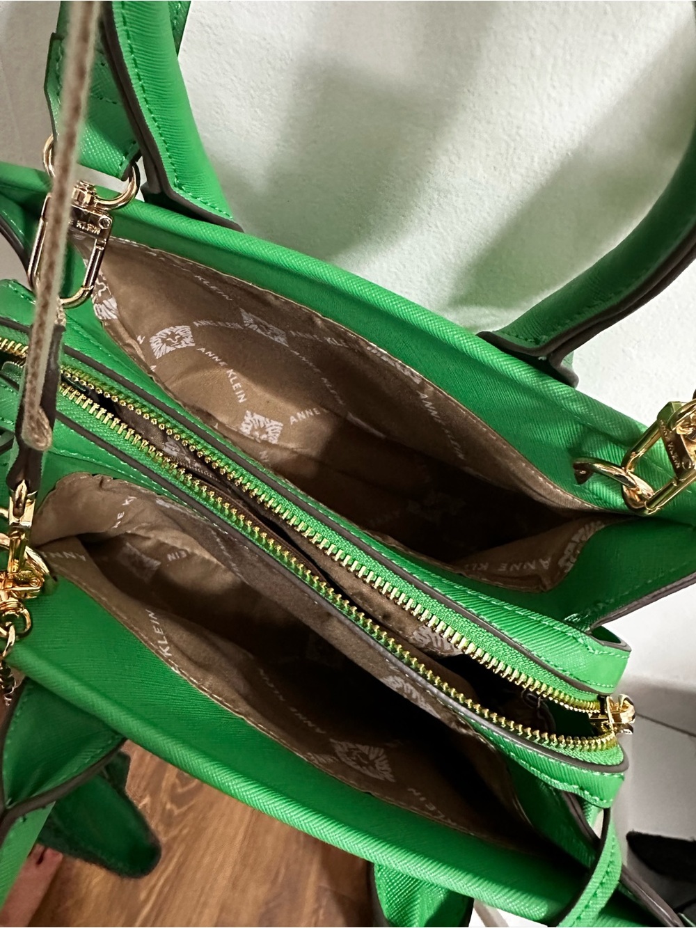 Anne Klein Green Mini Tote with Removable Straps - Picture 7 of 12